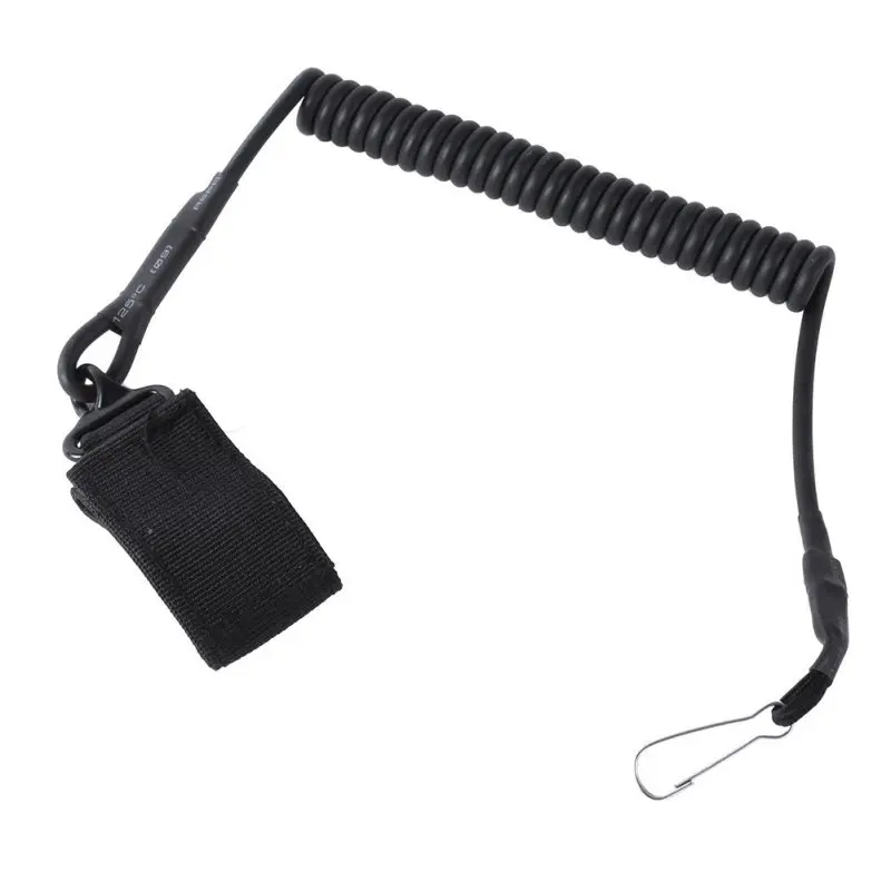 

Hot Airsoft Tactical Single Point Pistol Handgun Spring Lanyard Sling Quick Release Shooting Hunting Strap Army Gear