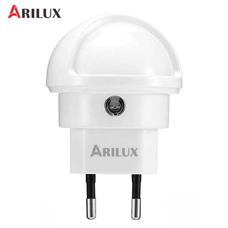

ARILUX Light Sensor Smart LED Night Light Type 360 Angle Rotated Warm White Night Lamp EU Plug for Bedroom Wall Lamps Hallways