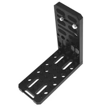 

Aluminium Alloy Camera L Bracket Plate for 4K Camcorder 3/8 1/4 inch Screw