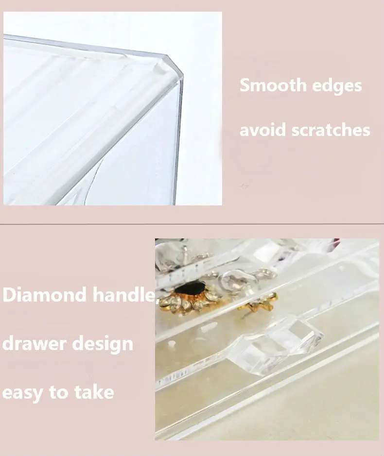 New Fasion PS Material Jewelry Display Holds Up Earrings Earring Holder And Jewelry Organizer Earring Showcase Stand Box