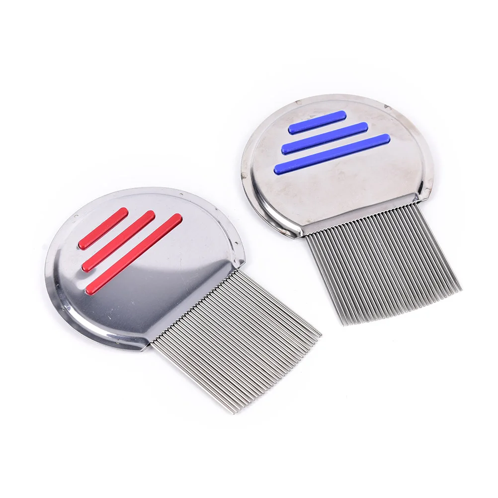 

1PC Stainless Steel Terminator Lice Comb Nit Free Kids Hair Rid Headlice Super Density Teeth Remove Nits Comb