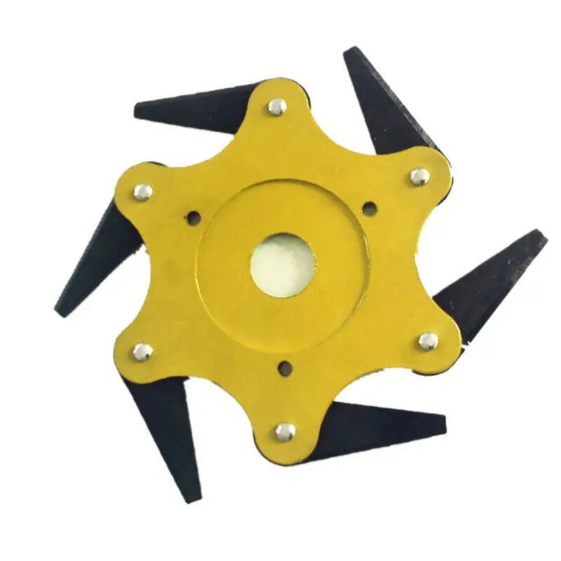 6 Blade Grass Trimmer Head Weed Brush Cutting Head Easy Cutting Mower Blade Garden Power Tools