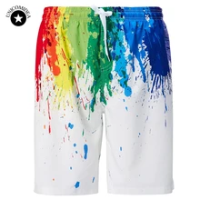Быстросохнущая 3d печатных пляж мужские пляжные шорты костюм Спортивная мужские шорты для купания Модные пляжные шорты пляжная мужской