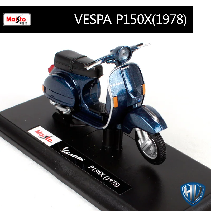 Maisto 1:18 12 Скутеры Vespa мотоциклетные литые под давлением для женщин мотоциклетные мини мотоцикл модель подарок для коллекционирования 39540 - Цвет: 04272