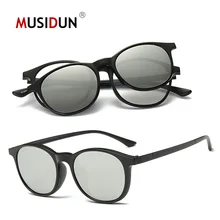 Модные оптические очки, оправа для мужчин и женщин, на магнитах, поляризованные солнцезащитные очки TR90, очки для близорукости, оправа для очков Q010