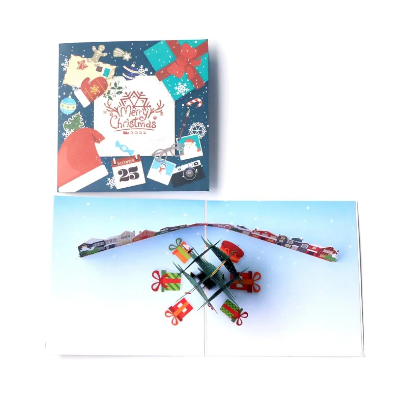  Free shipping 20pcs Chrismas capital house Wedding Engagement family Business party 3D envelope Inv - 32957955746