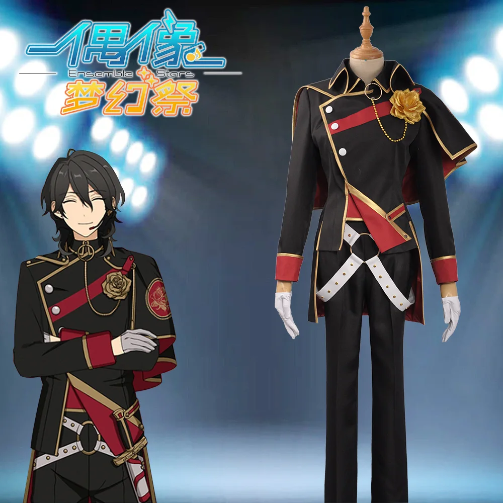 

Ensemble Stars Hakaze Kaoru Sakuma Rei Cosplay Costume Men's Outfit Stage Costume Pants Belt Gloves Clothing Halloween Christmas