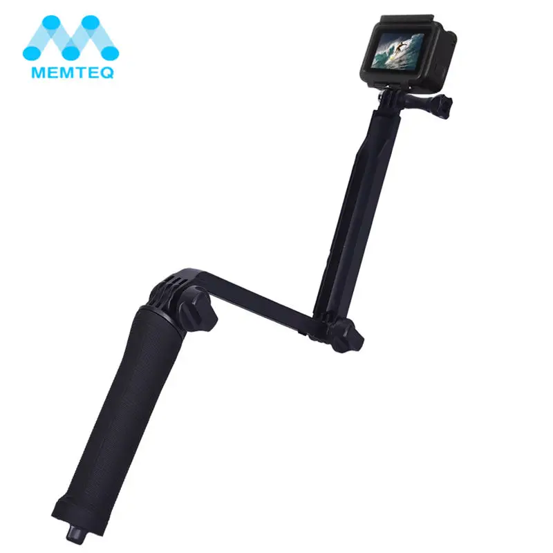 MEMTEQ водонепроницаемый 3 полосный монопод селфи палка для Gopro Hero 5 4 Session SJ4000 Xiaomi Yi 4K