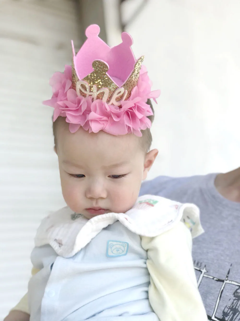 XDOMI дети Корона оголовье блеск принцесса Hairwear украсить одно День рождения Шапки для девочек кружевное платье с цветочным рисунком лента для волос наряд для фотосессий