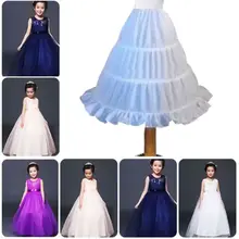 Pudcoco Лидер продаж необычный Свадебный Цветочный для девочек Дети Принцесса Нижняя юбка скольжения один размер Helen115