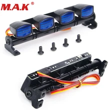 RC car multi function LED white/blue/yellow light bar aluminum fit for 1/10 scale on/off road drift racing car DIY assembly part