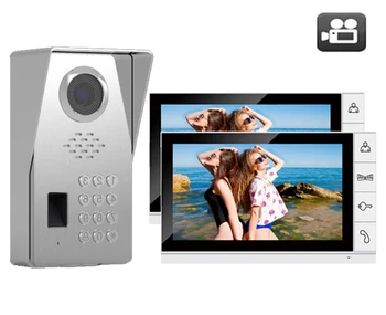 

XinSiLu Door Access Control 9"Video Door Phone Doorbell w/t SD Card Slot IR Intercom Home Security System FRID Panel Camera 1V2