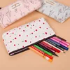 1PC Kawaii Lovely Floral Canvas Zipper Pencil Cases Fabric Flower Tree Pen Bags Plant Stationery Rural Style Pencil Box ► Photo 3/6
