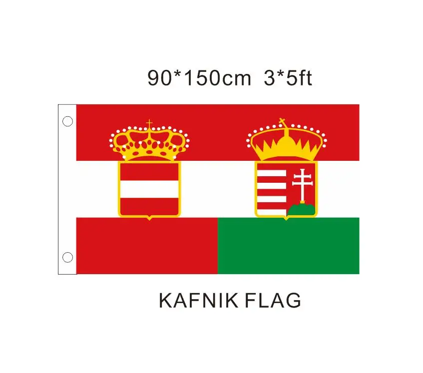 

KAFNIK,Sublimation flag of austria hungary empire3 x 5FT (90*150cm)size Free shipping Textile digital