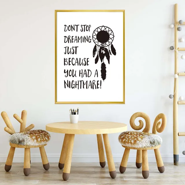 aliexpress : buy modern black white typography dream quotes