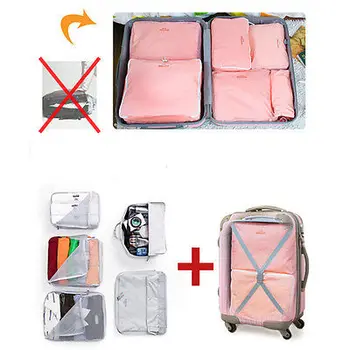

5PCS/SET portable waterproof nylon Clothes Underwear Socks Storage Bag Packing Cube Travel Luggage bags Case Organizer Set