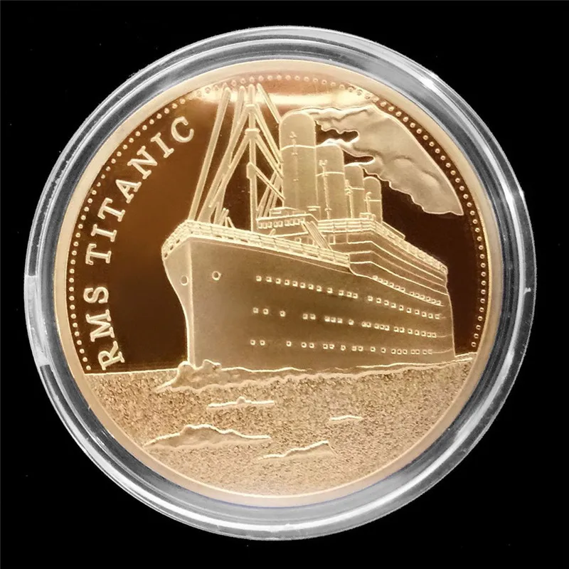 2018 Горячие 1 шт. памятная монета Титаник корабль инцидент коллекция искусства Подарки BTC Bitcoin Ювелирные изделия Поиск Компоненты вечерние