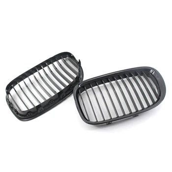 

GLOSS BLACK FRONT KIDNEY GRILLE FOR BMW F01 F02 7-SERIES 730d 740i 750i 2009-15