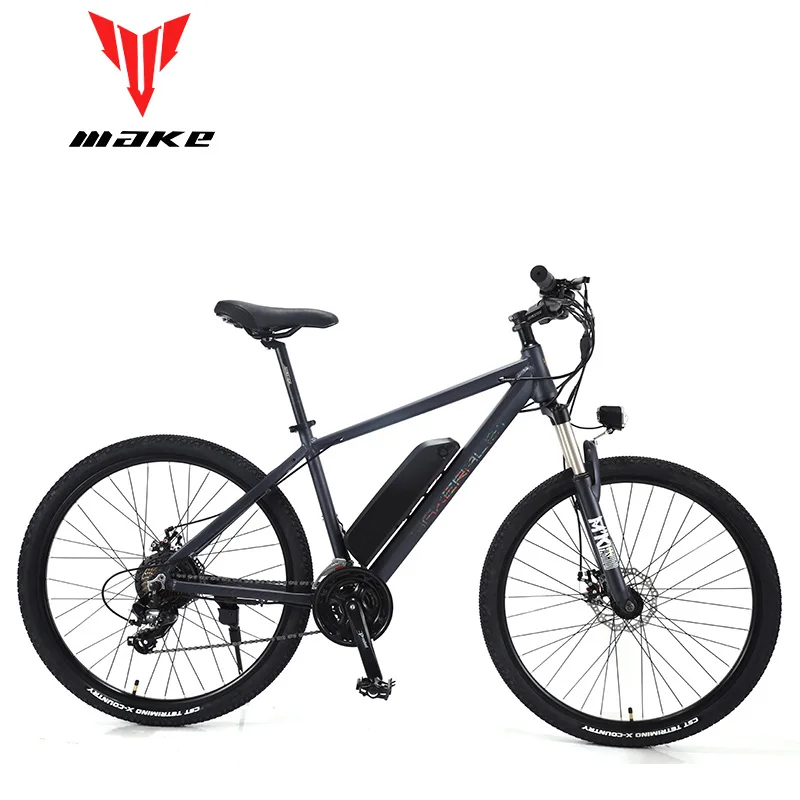 Cheap MAKE  Mountain Electric Bike Full Suspension Alluminium Folding Frame 24 Speed Shiman0 AItus Mechanic Brake 27,5" Wheel 0