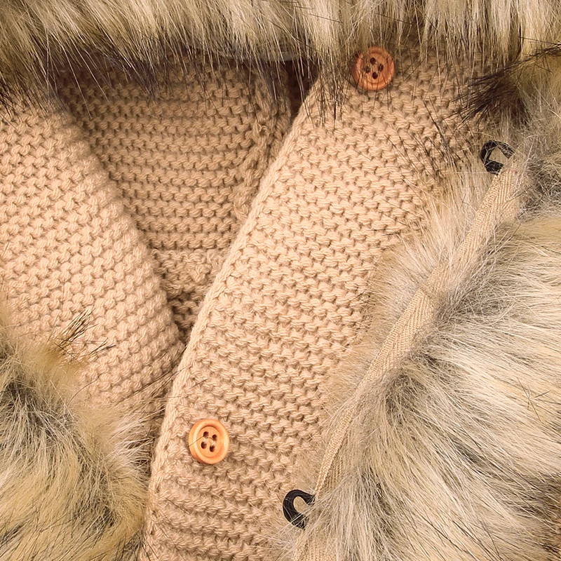 CieiK Infant Fur Hooded Coat Baby Knitted Sweaters Newborn Boys Girls Jacket  2018 Spring New Children Outwear Kids Clothing  (21)