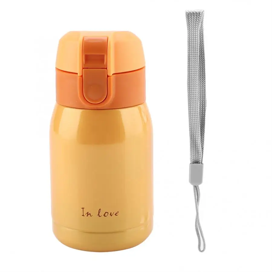 200ML 400ML Stainless Steel Vacuum Cup Mug Bottle Portable Vacuum Tea Coffee Water Bottle School Home Office Travel Mug - Цвет: Orange 200ml