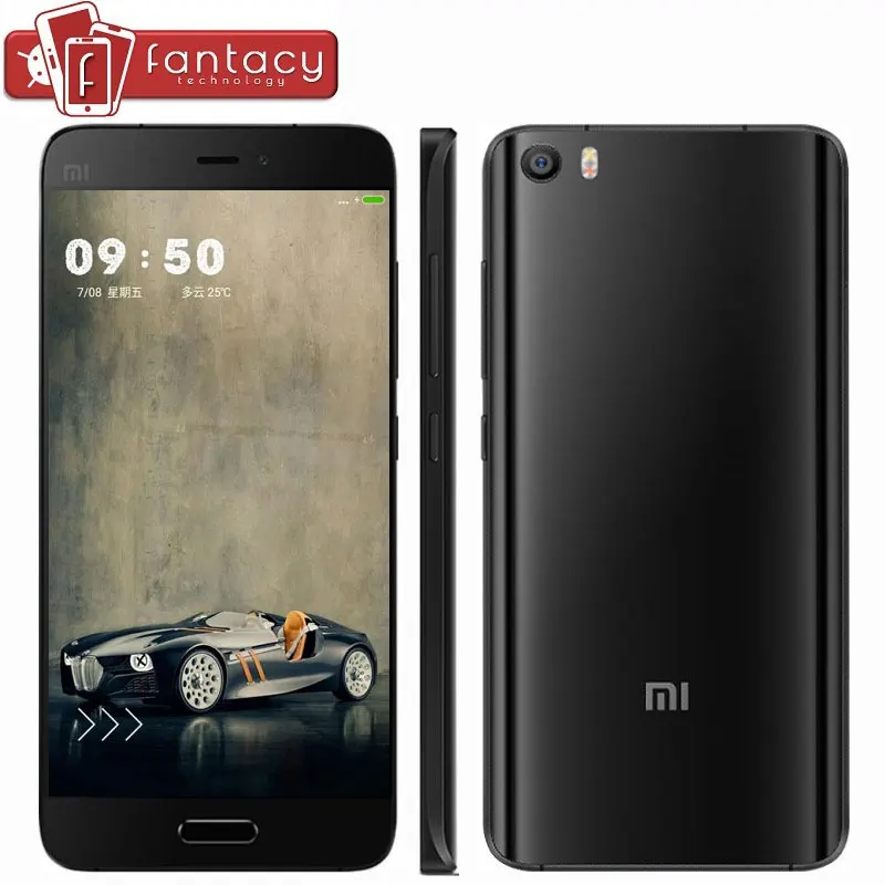 Original Xiaomi Mi5 Snapdragon 820 3GB RAM 32GB ROM Quad Core NFC Fingerprint ID FDD LTE 4G 16.0MP 5.15 " MIUI 8 Mobile Phones