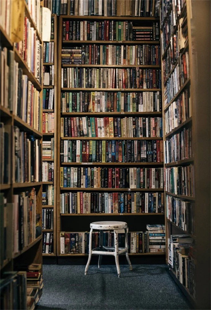 

Laeacco Wooden Bookshelf School Library Study Interior Photographic Backgrounds Photography Backdrops Photocall Photo Studio