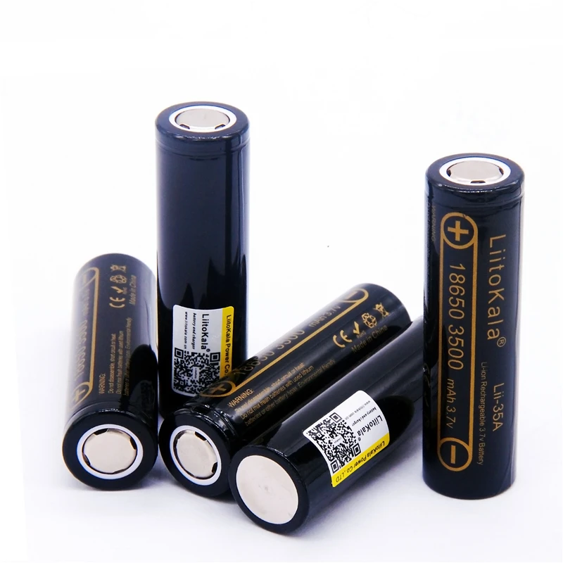 Оригинальные LiitoKala Lii-35A 3,7 V 3500mAh 10A разрядные перезаряжаемые батареи для 18650 батареи/БПЛА
