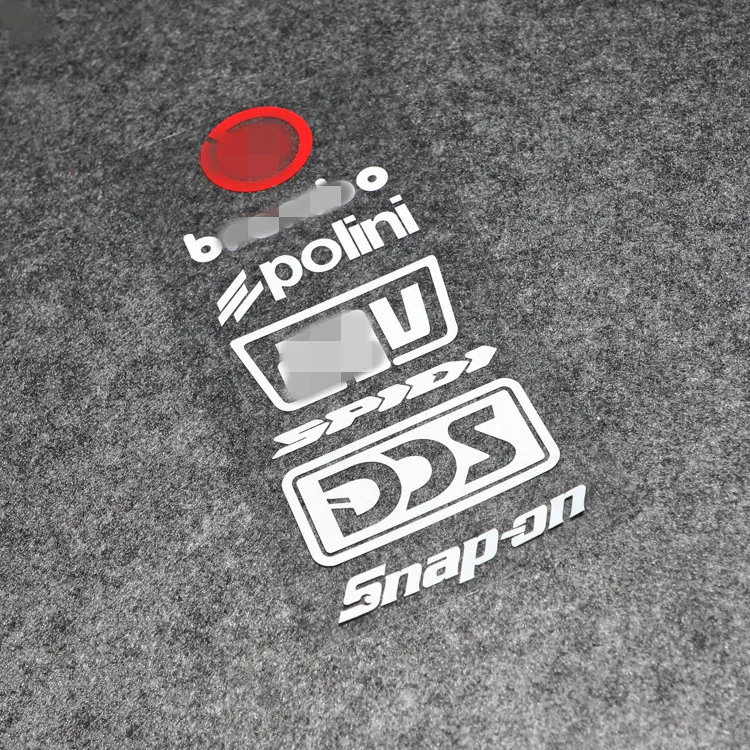 

1 Set Sponsor Motorcycle Side Strip Bike Helmet Sticker Car Styling Vinyl Decal Width 8cm