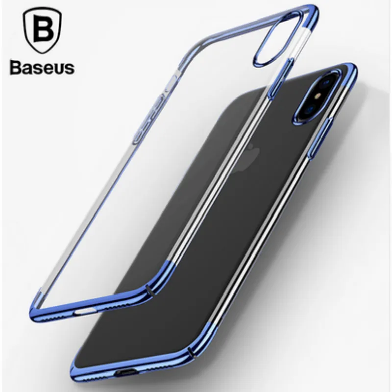 

Baseus Shining Plating Mobile Phone Case for iPhone X Plated Color Protective Shell Case for AppleX Thin Silm Hard Back Cover