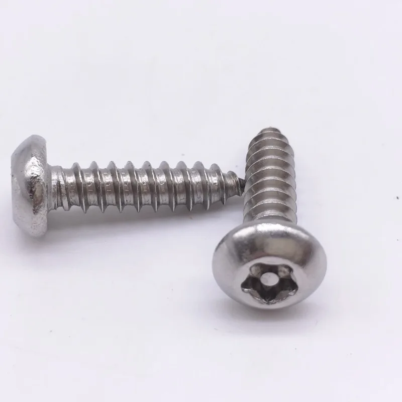 Security Self Tapping Screws 5 Star Torx Drive Pin in Head Button Head
