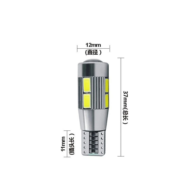 2x ультра яркая 5630 T10 W5W Автомобильная светодиодная декоративная лампа DC12V