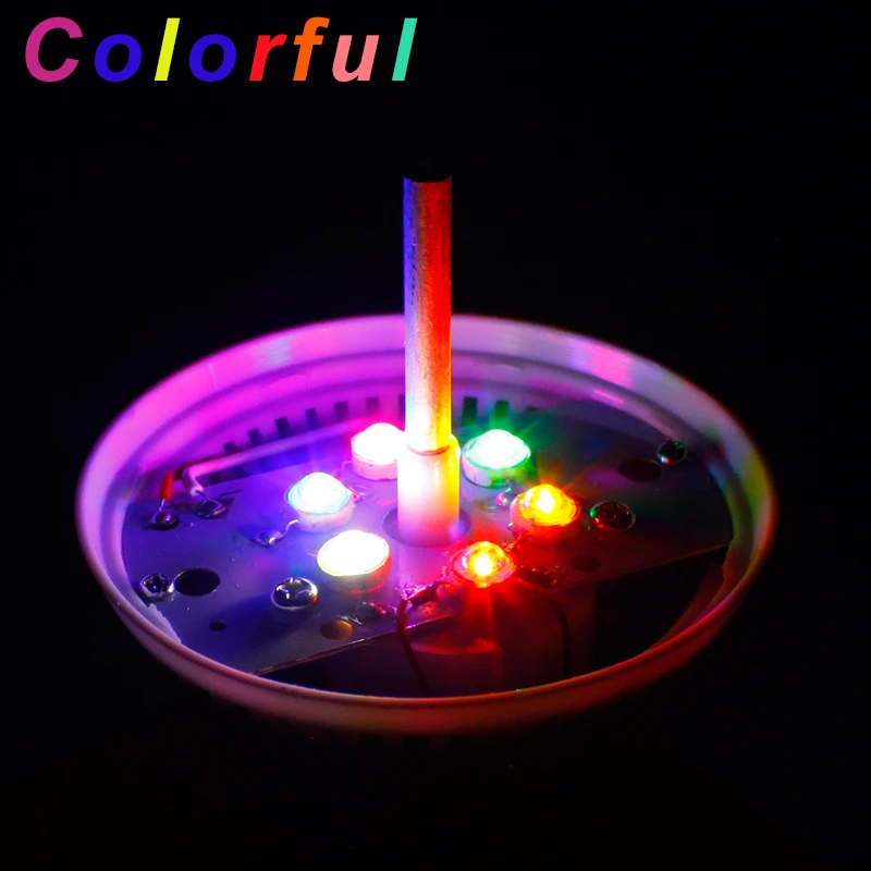 4 шт./лот YNL RGB цветной Вращающийся Диско-светильник для диджеев 6 Вт E27 85-265 в цветной музыкальный магический диско-шар вечерние светильник с эффектом s