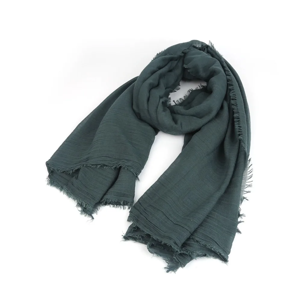 Высокое качество, размер 200 см x 160 см, Женский хлопковый и льняной шарф, модный теплый однотонный шарф, зимний шарф, Женская шаль