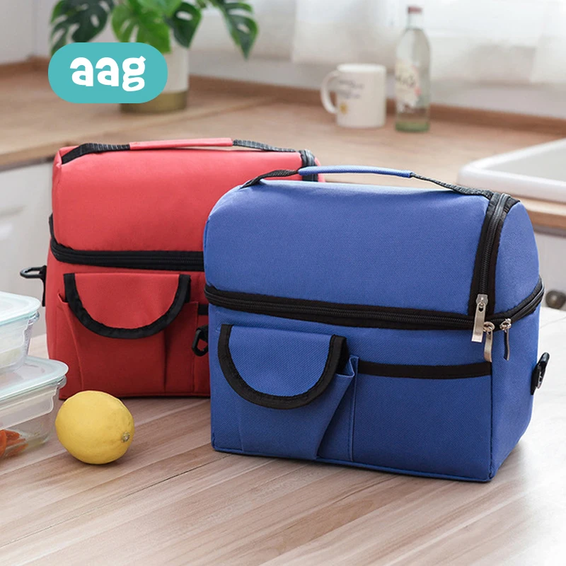 

AAG Portable Baby Thermal Bag Double-layer Oxford Newborn Bottle Warmer Baby Thermo Insulated Bag Infant Bottle Warmer Food Milk Bottle Storage Holder Travel Handbag