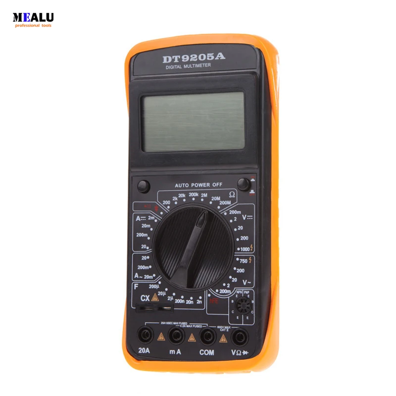 Dt 9205a профессиональный портативный тестер с ЖК дисплеем цифровой мультиметр Fluke