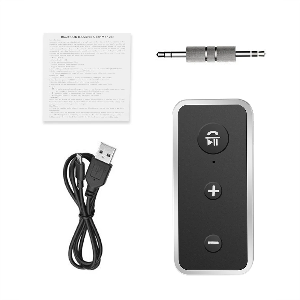 Kebidu 3 5 мм AUX аудио беспроводной адаптер громкой связи стерео Музыка MP3 Bluetooth 0