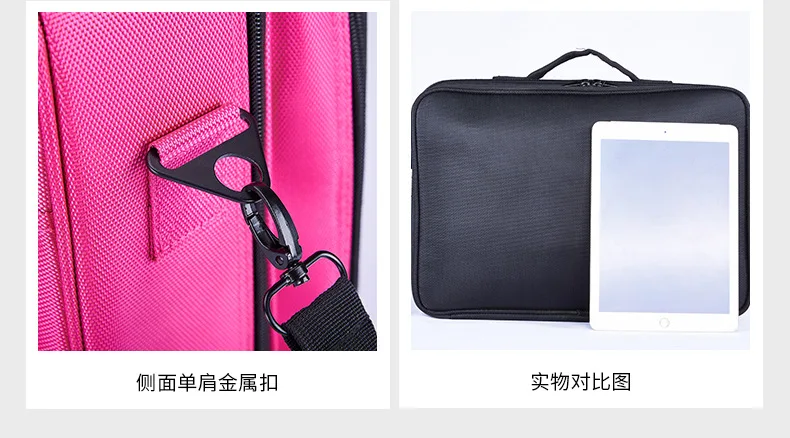 ZYJ Professional Partition Cosmetic Storage Organizer Box Bags Dresser Travel Makeup Artist Nail Tool Bag Beauty Cases Handbag (31)