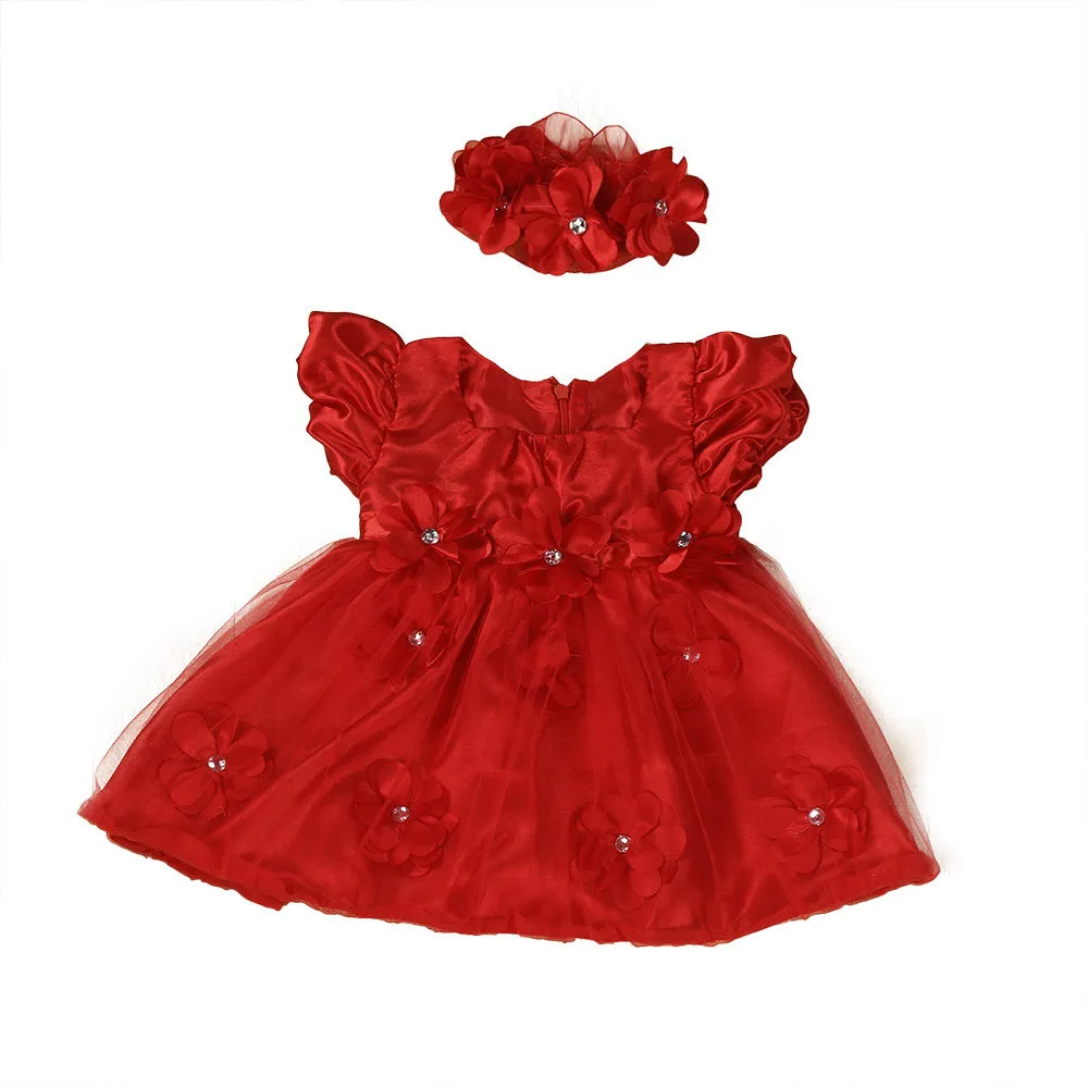 

Baby Christmas Dress Flower Girls Sleeveless Toddler Baby Princess Pageant Lace Dresses Baby Girl Clothes vestido infantil