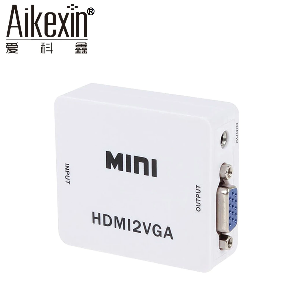 Адаптер Aikexin Mini HDMI VGA с аудиоразъемом 3 5 мм Переходник мама папа|mini hdmi to vga|mini hdmihdmi vga