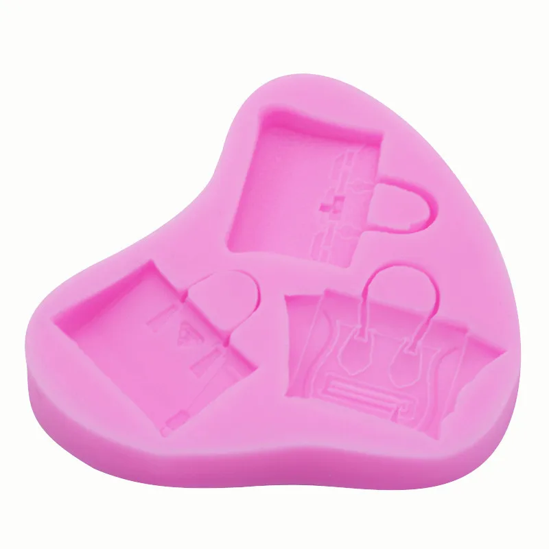 

Sugar cake silicone mold ladies bag molding mold 15-519