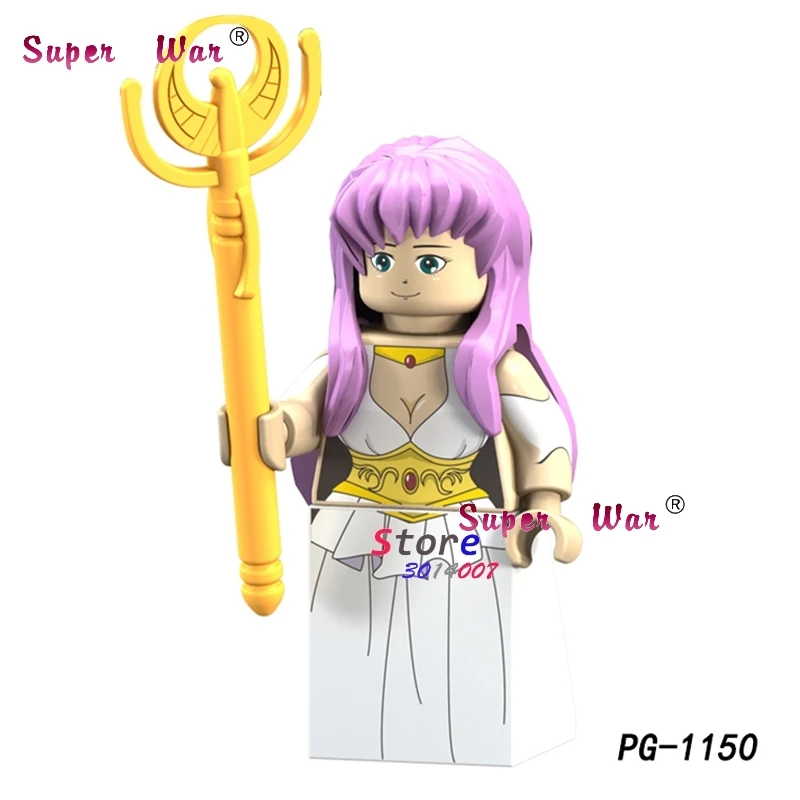 

1PCS model building blocks action superheroes Athena bricks for kits kid girls Dolls diy toys for children gift