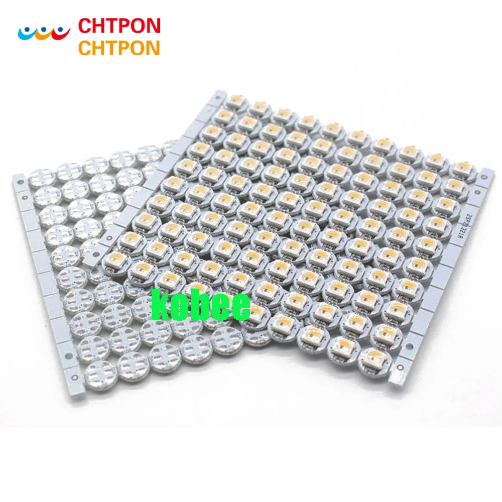 

SK6812 individually addressable RGB full color RGBW RGBWW led mini board with white/black heatsink DC 5V