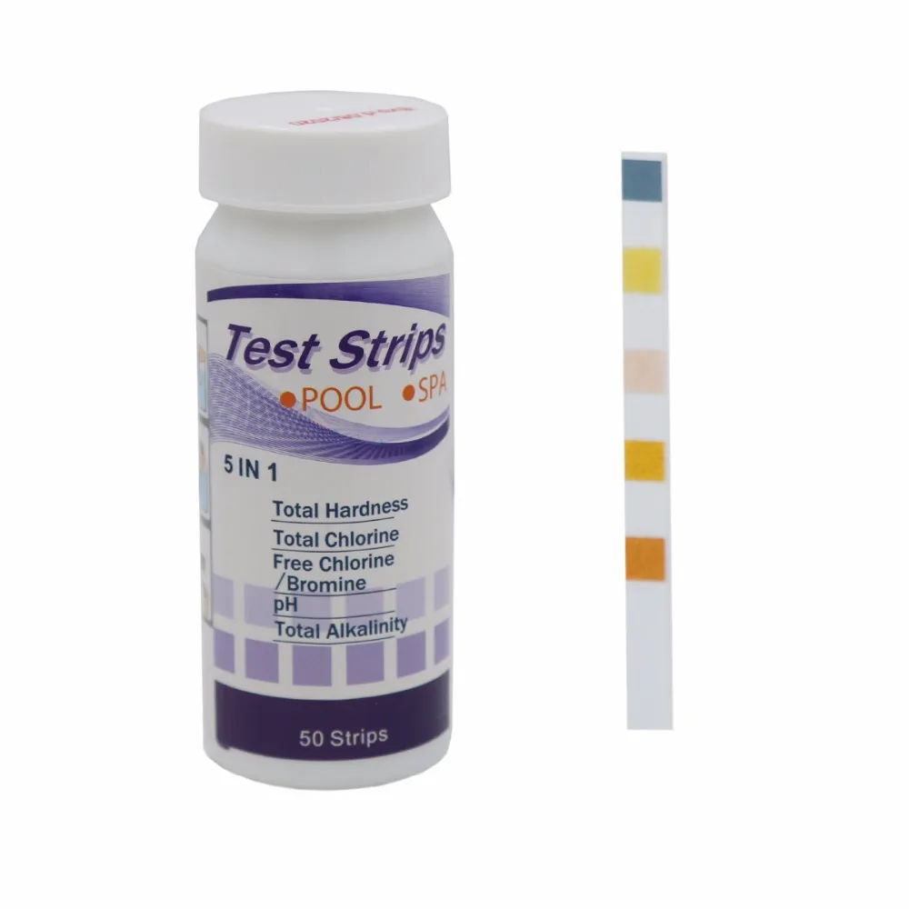 

By Fedex DHL Swimming Pool Spa PH Water Test paper Strips Free Bromine Chlorine Total Hardness Chlorine Alkalinity tester 20%off