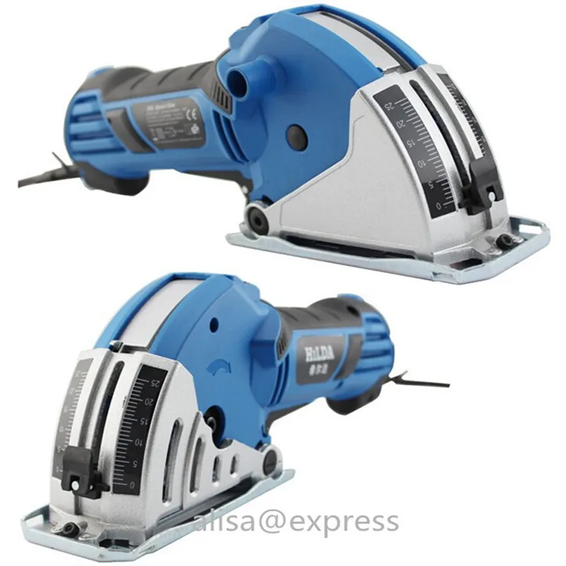 

750W complete Set Mini Circular Saw Household Desktop Dual-use woodworking hand saws includ Guide rail 6 Saw Base