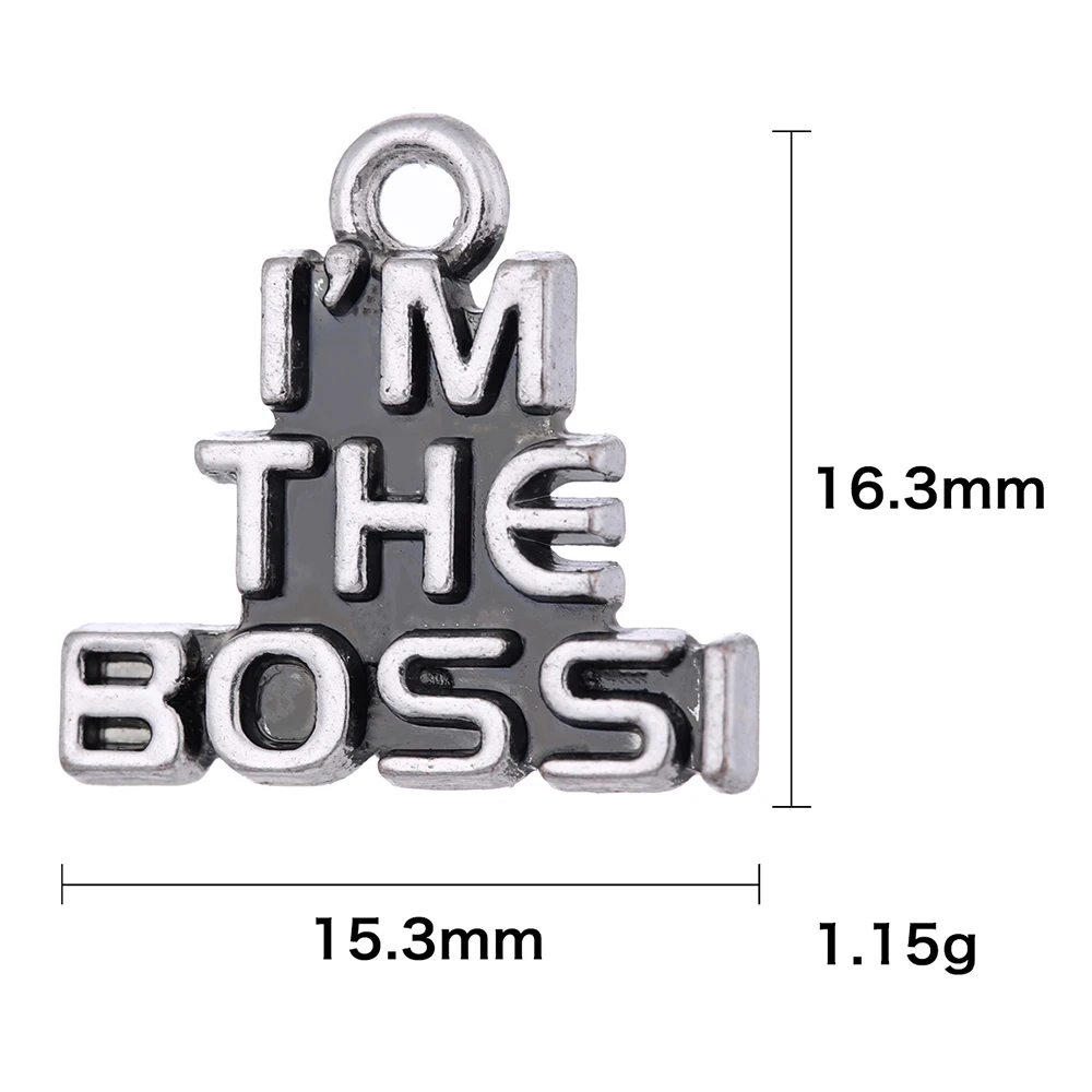 Цинковый сплав I'm The Boss Word Charm|Шармы| |