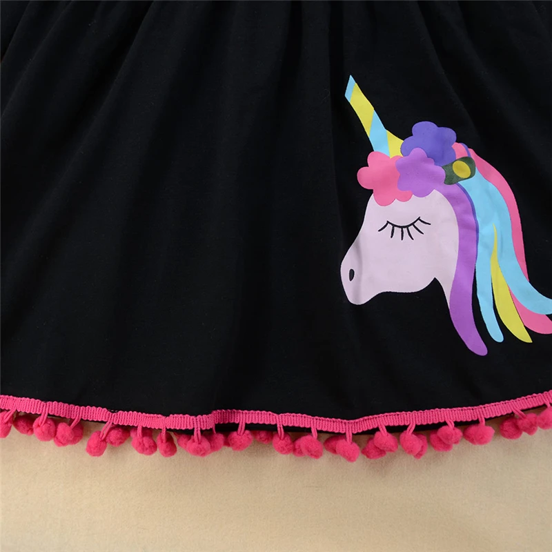 Yeedison Fashion Girls Clothing Set 2018 Cotton Baby Kids Clothes Suits For Girls Unicorn Dress Pants 2Pcs Children Outfit Sets (6)