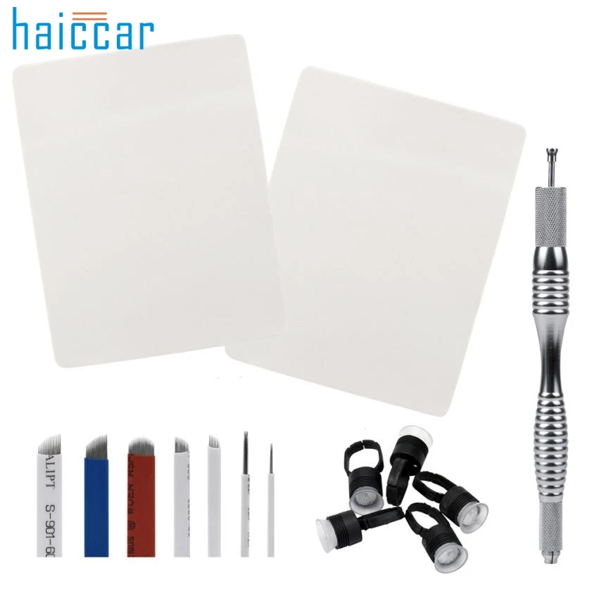

Beautiful Women Hot Professional Microblading Permanent 3D Makeup Eyebrow Tattoo Needle Pen Pigment Kit Dec.22