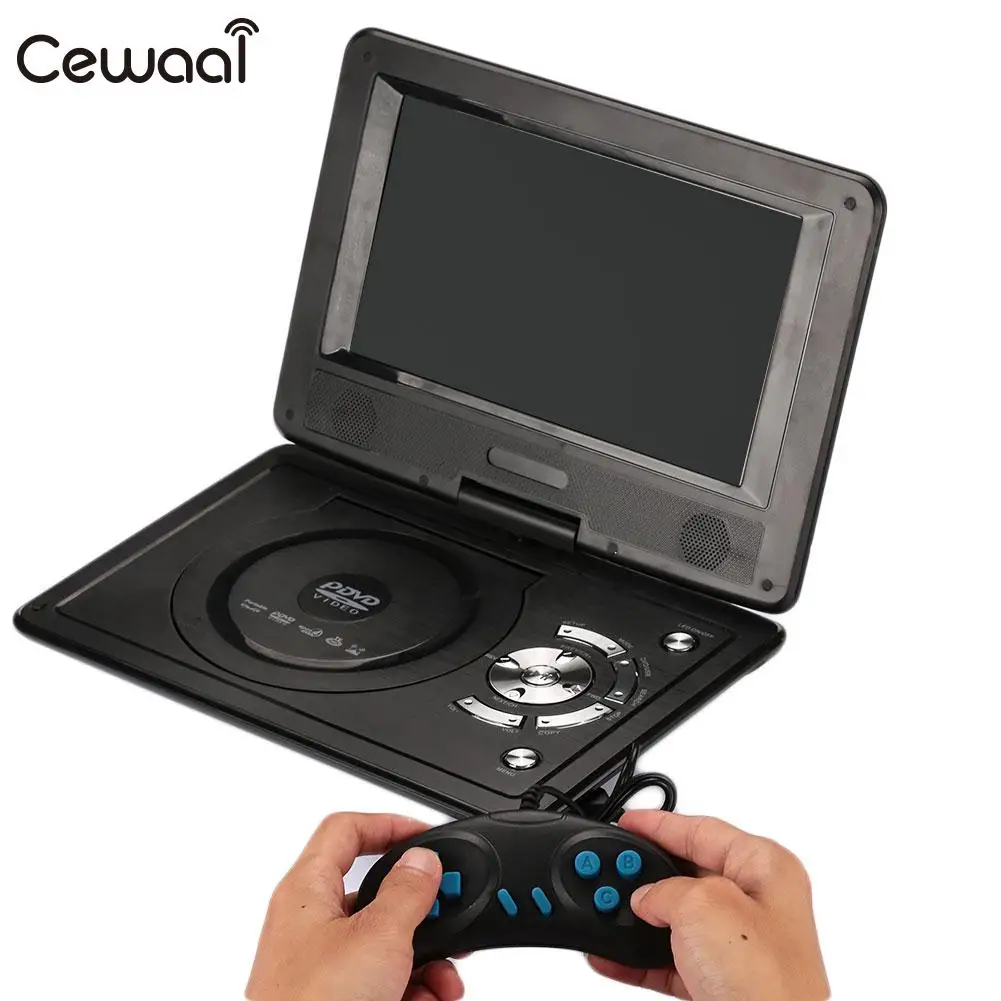 

Mini 9inch LCD 720P EVD DVD Media Player Portable Support U Disk SD Card