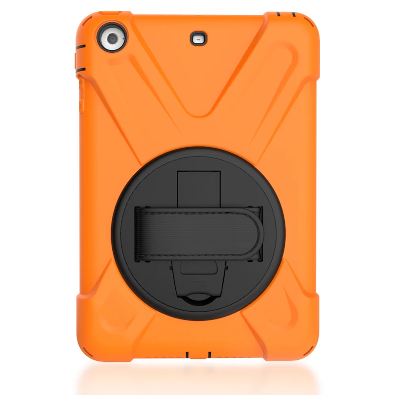 For ipad mini 3 case 360 rotation Heavy Duty PC Silicon Stand Armor Cases, Kids Safe Shockproof for ipad mini 1 2 31 (2)